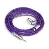 imageLinsoul Tripowin Zonie IEM Cable 16 Core Silver Plated Earphone Upgraded Cords 125m SPC in Ear Monitor Cable for 7hz Zero2 Orchestra Lite Cadenza Hype4 Supermix42pin 078mm 44mmBlueViolet