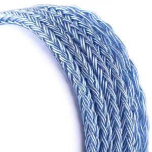 imageLinsoul Tripowin Zonie IEM Cable 16 Core Silver Plated Earphone Upgraded Cords 125m SPC in Ear Monitor Cable for 7HZ Timeless AE TINHIFI T2 PRO T3 T4MMCX 35mmGoldBlue