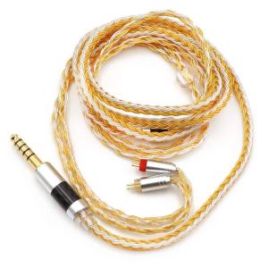 imageLinsoul Tripowin Zonie IEM Cable 16 Core Silver Plated Earphone Upgraded Cords 125m SPC in Ear Monitor Cable for 7hz Zero2 Orchestra Lite Cadenza Hype4 Supermix42pin 078mm 44mmBlueGold
