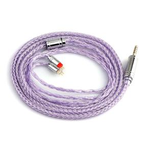 imageLinsoul Tripowin Zonie IEM Cable 16 Core Silver Plated Earphone Upgraded Cords 125m SPC in Ear Monitor Cable for 7hz Zero2 Orchestra Lite Cadenza Hype4 Supermix42pin 078mm 44mmBlueLavender
