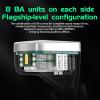 imageLinsoul KZ AS16 Pro Wired Earbuds 16BA Balanced Armature Drivers Earphones HiFi Bass in Ear Monitor Earphones with Detachable 075mm 2 pin Cable Black with MicCyan