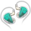 imageLinsoul KZ AS16 Pro Wired Earbuds 16BA Balanced Armature Drivers Earphones HiFi Bass in Ear Monitor Earphones with Detachable 075mm 2 pin Cable Black with MicCyan