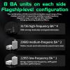 imageLinsoul KZ AS16 Pro Wired Earbuds 16BA Balanced Armature Drivers Earphones HiFi Bass in Ear Monitor Earphones with Detachable 075mm 2 pin Cable Black with MicBlack
