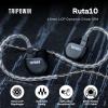 imageLinsoul Tripowin Ruta10 in Ear Monitor 10mm LCP Dynamic Driver IEM Earphones HiFi Wired Earbuds with CNC Alloy Shell and Detachable Silver Plated Cable for Musician Audiophile BlackBlack