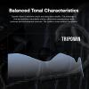 imageLinsoul Tripowin Ruta10 in Ear Monitor 10mm LCP Dynamic Driver IEM Earphones HiFi Wired Earbuds with CNC Alloy Shell and Detachable Silver Plated Cable for Musician Audiophile BlackBlack