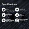 imageLinsoul Tripowin Ruta10 in Ear Monitor 10mm LCP Dynamic Driver IEM Earphones HiFi Wired Earbuds with CNC Alloy Shell and Detachable Silver Plated Cable for Musician Audiophile BlackBlack