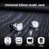 imageLinsoul Tripowin Ruta10 in Ear Monitor 10mm LCP Dynamic Driver IEM Earphones HiFi Wired Earbuds with CNC Alloy Shell and Detachable Silver Plated Cable for Musician Audiophile BlackSilver