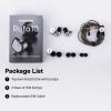 imageLinsoul Tripowin Ruta10 in Ear Monitor 10mm LCP Dynamic Driver IEM Earphones HiFi Wired Earbuds with CNC Alloy Shell and Detachable Silver Plated Cable for Musician Audiophile BlackSilver