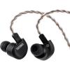 imageLinsoul Tripowin Ruta10 in Ear Monitor 10mm LCP Dynamic Driver IEM Earphones HiFi Wired Earbuds with CNC Alloy Shell and Detachable Silver Plated Cable for Musician Audiophile BlackBlack