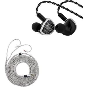 imageLinsoul Kiwi Ears Aether in Ear Monitor 153mm Large Planar Driver IEM Earphone Tripowin Zonie IEM Cable 2m Long Earbud Cord 16 Core Silver Plated Earphone Cable2Pin