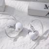 imageLinsoul 7HZ G1 inEar Monitor 10mm DLC Diaphragm Dynamic Driver IEM Earphone Wired Gaming Earbuds with Detachable OFC SilverPlated Cable for Musician Audiophile Type C with Mic WhiteWhite