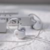 imageLinsoul 7HZ G1 inEar Monitor 10mm DLC Diaphragm Dynamic Driver IEM Earphone Wired Gaming Earbuds with Detachable OFC SilverPlated Cable for Musician Audiophile Type C with Mic WhiteWhite