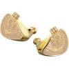 imageLinsoul BLON x HBB Z300 10mm Silicone Diaphragm in Ear Monitor HiFi IEM Earphone Dragon Pattern Faceplate Detachable 4Core Copper Cable Gold Without Mic 35mm