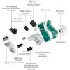 imageLinsoul KZ AST 24 Units Balanced Armature Combination inEar Earphones IEM with Detachable 2pin 075 Cable for Musicians Audiophile Without mic Silver
