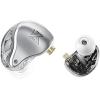 imageLinsoul KZ AST 24 Units Balanced Armature Combination inEar Earphones IEM with Detachable 2pin 075 Cable for Musicians Audiophile Without mic Silver