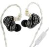 imageLinsoul KZ ZAR 7BA1DD inEar Monitor HiFi Wired Earbuds Gaming Earbuds Hybrid IEM Earphones with Recessed 2 Pin Detachable Cable for Musicians Studio Engineers and Audiophileswith MicWith Mic