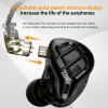 imageLinsoul KZ ZAR 7BA1DD inEar Monitor HiFi Wired Earbuds Gaming Earbuds Hybrid IEM Earphones with Recessed 2 Pin Detachable Cable for Musicians Studio Engineers and Audiophileswith MicWith Mic