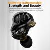 imageLinsoul KZ ZAR 7BA1DD inEar Monitor HiFi Wired Earbuds Gaming Earbuds Hybrid IEM Earphones with Recessed 2 Pin Detachable Cable for Musicians Studio Engineers and Audiophileswith MicWith Mic