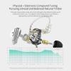 imageLinsoul KZ ZSX 5BA1DD 6 Driver Hybrid inEar HiFi Earphones with Zinc Alloy Faceplate Recessed 2 Pin Detachable Cable for Audiophile Musician with Mic CyanPurple