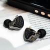 imageLinsoul KZ x HBB PR2 132mm Planar Driver in Ear Monitor HiFi IEM Earphones with N52 Magnet Array Nanoscale Diaphragm Detachable 2 Pin SilverPlated Cable for Gaming Audiophile Black with MicBlack