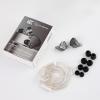 imageLinsoul KZ x HBB PR2 132mm Planar Driver in Ear Monitor HiFi IEM Earphones with N52 Magnet Array Nanoscale Diaphragm Detachable 2 Pin SilverPlated Cable for Gaming Audiophile Black with MicBlack