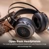 imageLinsoul Kiwi Ears Altruva Over Ear Headphone HiFi 50mm Dynamic Driver Monitoring Headphones Wired Gaming Headset OpenBack Stereo Headphones for Studio Engineer Audiophile Gaming BlackwoodBlackGrey