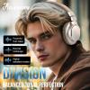 imageLinsoul Kiwi Ears Division Over Ear Headphone 40mm Dynamic Driver Monitoring Headphones Silver Kiwi Ears Allegro Pro Upgraded IEM Earphone DACAMP