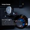 imageLinsoul SIMGOT ET142 in Ear Monitor 1 Planar  1 PZT Hybrid Driver HiFi IEM Earphone Wired Earbuds with Replaceable Tuning Nozzles Detachable SilverPlated OFC Cable for Musician Audiophile
