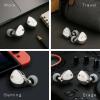 imageLinsoul SIMGOT ET142 in Ear Monitor 1 Planar  1 PZT Hybrid Driver HiFi IEM Earphone Wired Earbuds with Replaceable Tuning Nozzles Detachable SilverPlated OFC Cable for Musician Audiophile