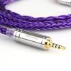 imageLinsoul Tripowin Zonie IEM Cable 16 Core Silver Plated Earphone Upgraded Cords 125m SPC in Ear Monitor Cable for 7HZ Timeless AE TINHIFI T2 PRO T3 T4MMCX 25mmMossViolet