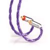 imageLinsoul Tripowin Zonie IEM Cable 16 Core Silver Plated Earphone Upgraded Cords 125m SPC in Ear Monitor Cable for 7HZ Timeless AE TINHIFI T2 PRO T3 T4MMCX 25mmMossViolet