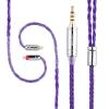 imageLinsoul Tripowin Zonie IEM Cable 16 Core Silver Plated Earphone Upgraded Cords 125m SPC in Ear Monitor Cable for 7hz Zero2 Orchestra Lite Cadenza Hype4 Supermix42pin 078mm 25mmMossViolet