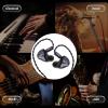 imageLinsoul ZiiGaat Crescent in Ear Monitor Premium 2DD2BA Hybrid IEM Earphone Isobaric Bass Vintage Analog Sound 3DPrinted Resin Shell with Detachable IEM Cable for MusiciansStudio