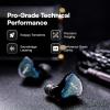 imageLinsoul ZiiGaat Luna 6BA HiFi in Ear Monitor Studio Monitor ampamp Stage Performance IEM Earphones with Fast Response Wide Soundstage and Reference Clarity Detachable SilverPlated OFC Cable