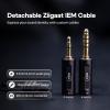 imageLinsoul ZiiGaat Luna 6BA HiFi in Ear Monitor Studio Monitor ampamp Stage Performance IEM Earphones with Fast Response Wide Soundstage and Reference Clarity Detachable SilverPlated OFC Cable