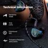 imageLinsoul ZiiGaat Luna 6BA HiFi in Ear Monitor Studio Monitor ampamp Stage Performance IEM Earphones with Fast Response Wide Soundstage and Reference Clarity Detachable SilverPlated OFC Cable