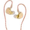 imageLinsoul BLON x HBB Z300 10mm Silicone Diaphragm in Ear Monitor HiFi IEM Earphone Dragon Pattern Faceplate Detachable 4Core Copper Cable Gold Without Mic 35mm