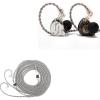 imageLinsoul KZ ZS10 Pro 4BA1DD 5 Driver in Ear Monitor HiFi Wired Earbuds Gaming Earbuds Hybrid IEM Earphones with Stainless Steel Faceplate Tripowin Zonie IEM Cable 2m Long Earbud Cable
