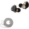 imageLinsoul KZ ZS10 Pro 4BA1DD 5 Driver inEar HiFi Metal Earphones with Stainless Steel Faceplate Tripowin Zonie IEM Cable 2m Long Earbud Cable