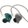 imageLinsoul KZ ZSX 5BA1DD 6 Driver Hybrid inEar HiFi Earphones with Zinc Alloy Faceplate Recessed 2 Pin Detachable Cable for Audiophile Musician with Mic CyanCyan
