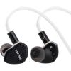 imageLinsoul Kefine Klean in Ear Monitor10mm DLC Diaphragm Dynamic Driver HiFi EarphonesWired Gaming EarbudsReplaceable NozzlesDetachable SilverPlated Cable for Audiophile with Mic TypeC BlackBlack