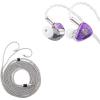 imageLinsoul Kiwi Ears Orchestra Lite Custom 8BA inEar Monitor IEM Purple  Tripowin Zonie IEM Cable2Pin Grey