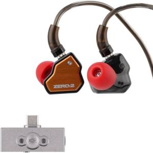 imageLinsoul 7Hz x Crinacle Zero2 in Ear Monitor Updated 10mm Dynamic Driver IEMOrange Kiwi Ears Allegro Pro Upgraded IEM Earphone DACAMP