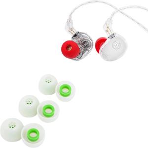 imageLinsoul 7Hz x HBB Elua in Ear Monitor 10mm  8mm Dual Dynamic Driver IEM Earphones HiFi Wired Earbuds Kiwi Ears Flex Earbud Tips Replacement Silicone IEM Tips 3 Pairs