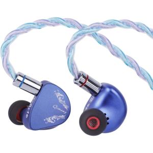 imageLinsoul CVJ ARIA in Ear Monitor 10mm NanoCrystal Coated Dynamic Driver Earphone IEM Wired Earbuds with Replaceable Tuning Nozzles Detachable Cable for Musician Audiophile