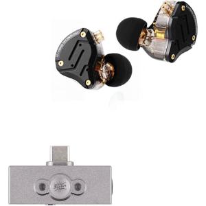 imageLinsoul KZ ZS10 Pro 4BA1DD 5 Driver in Ear MonitorWithout Mic Dark Black Kiwi Ears Allegro Pro Upgraded IEM Earphone DACAMP