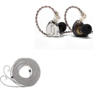 imageLinsoul KZ ZS10 Pro 4BA1DD 5 Driver inEar HiFi Metal Earphones with Stainless Steel Faceplate 2 Pin Detachable Cable Tripowin Zonie IEM Cable 2m Long Earbud Cable