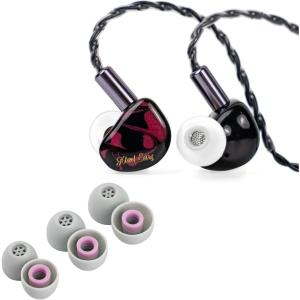 imageLinsoul Kiwi Ears Cadenza in Ear Minitor Red  Kiwi Ears Flex Earbud Tips