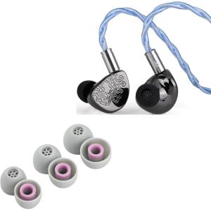imageLinsoul TANGZU x HBB Wu Heyday HiFi Upgraded 145mm Planar Driver IEM  Kiwi Ears Flex Earbud Tips Replacement Silicone IEM Tips 3 Pairs SML Size