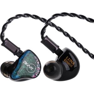 imageLinsoul ZiiGaat Luna 6BA HiFi in Ear Monitor Studio Monitor ampamp Stage Performance IEM Earphones with Fast Response Wide Soundstage and Reference Clarity Detachable SilverPlated OFC Cable
